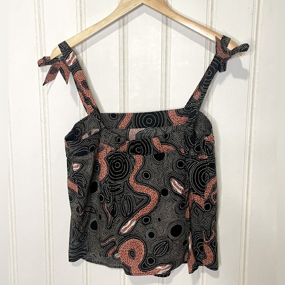 Corey Lynn Calter Anthropologie Ibiza Snake Print Tank Top Sz Small - Picture 6 of 7